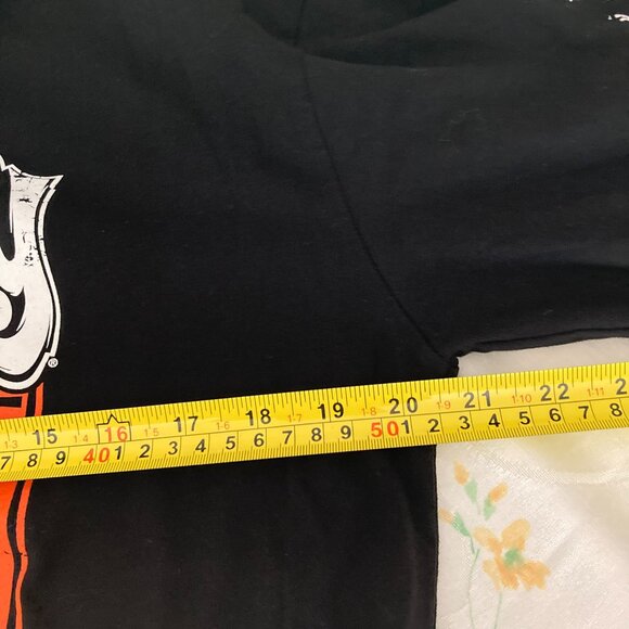 GasMonkey Garage Long Sleeve Graphic Black Checkered Sleeves T-Shirt Size L USA - Picture 9 of 10